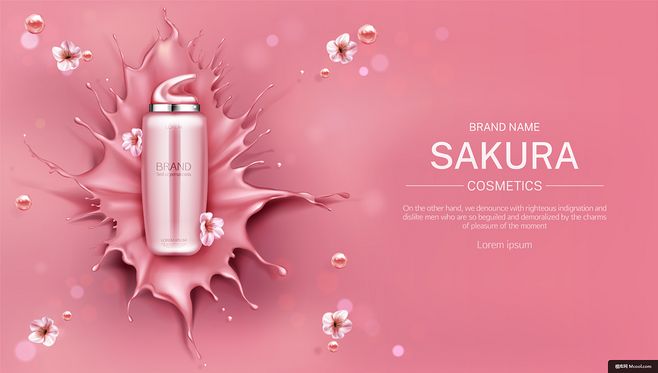 玻璃之美 香水化妝品促銷海報設計靈感